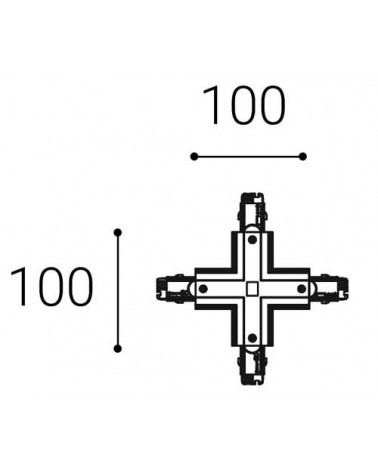 ECO TRACK X-CONNECTOR, W