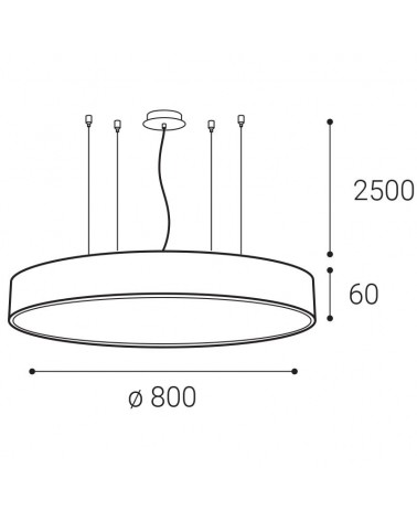 MONO SLIM 80 P-Z, B 80W CASAMBI 2CCT 3000K/4000K