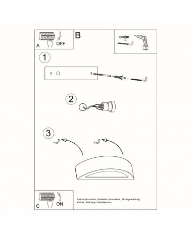 Wandleuchte Keramik ATENA