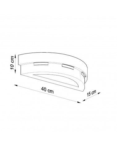 Wandleuchte Keramik HELIOS