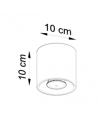 Deckenleuchte ORBIS 1 schwarz
