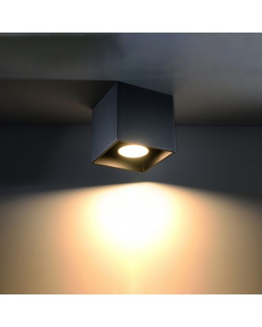 Deckenleuchte QUAD 1 schwarz