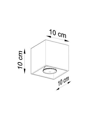 Deckenleuchte QUAD 1 schwarz