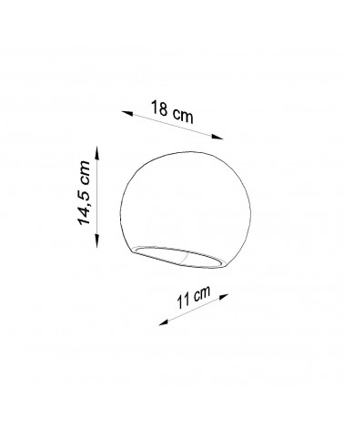 Wandleuchte Keramik GLOBE