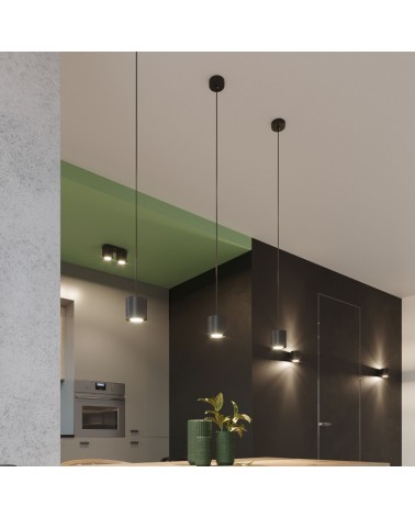 Wandleuchte ORBIS 1 schwarz