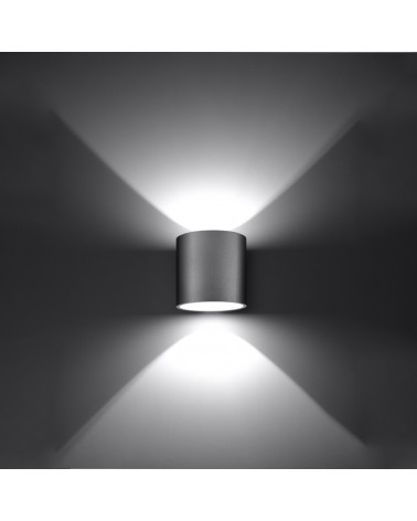 Wandleuchte ORBIS 1 grau