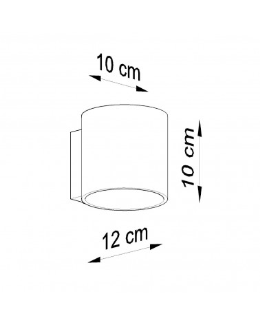 Wandleuchte ORBIS 1 weiß