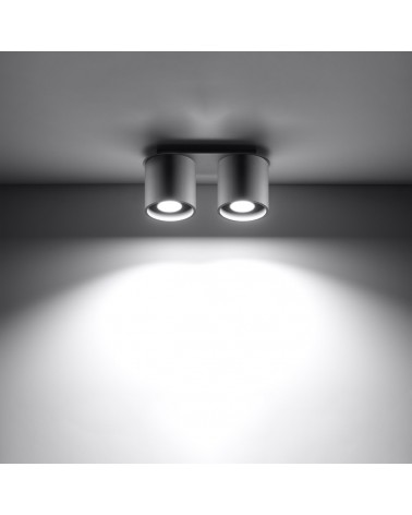 Deckenleuchte ORBIS 2 grau