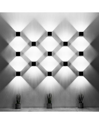 Wandleuchte QUAD 1 weiß