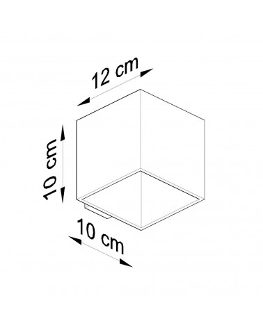 Wandleuchte QUAD 1 weiß