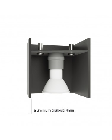 Deckenleuchte QUAD 2 schwarz