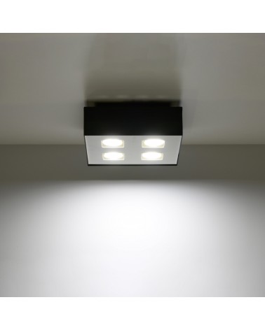 Deckenleuchte MONO 4 schwarz