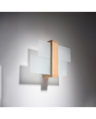 Wandleuchte FENIKS 1 Naturholz