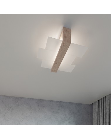 Wandleuchte FENIKS 1 Naturholz