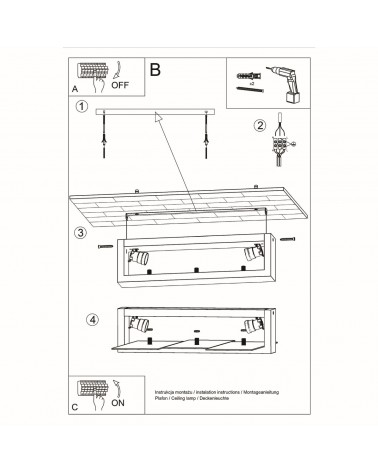 Deckenleuchte FENIKS 2 weiß