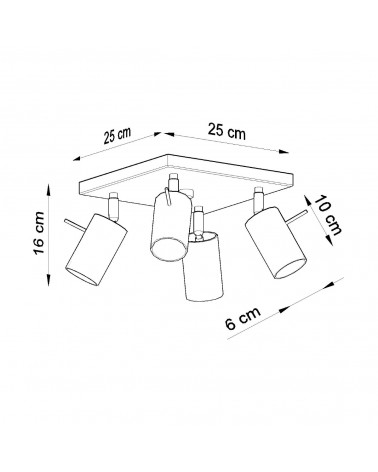 Deckenleuchte RING 4 weiß