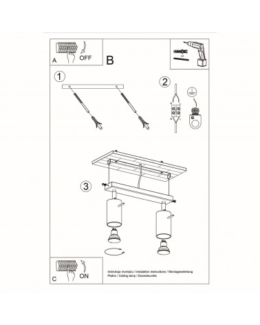 Deckenleuchte RING 2 schwarz