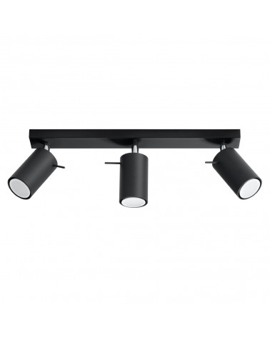 Deckenleuchte RING 3 schwarz