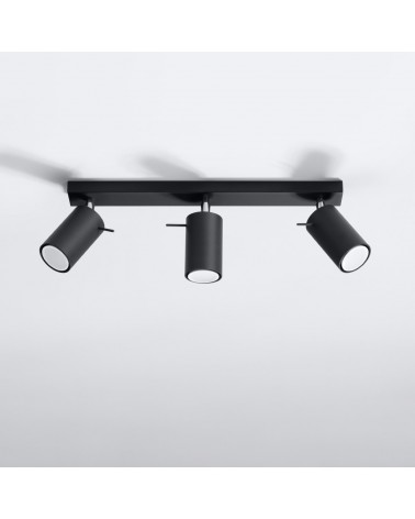 Deckenleuchte RING 3 schwarz