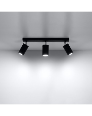 Deckenleuchte RING 3 schwarz