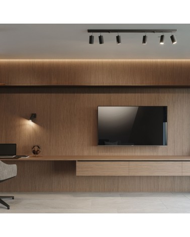 Deckenleuchte RING 4 schwarz