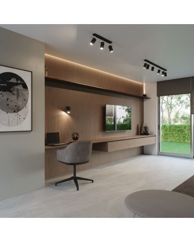 Deckenleuchte RING 4 schwarz