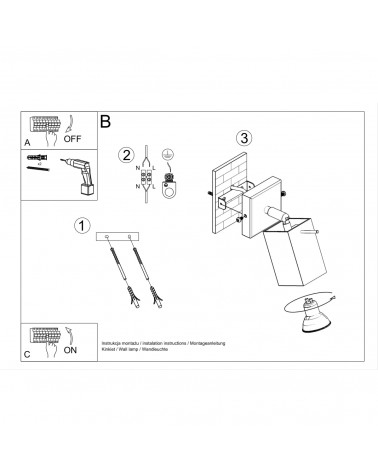 Wandleuchte MERIDA weiß