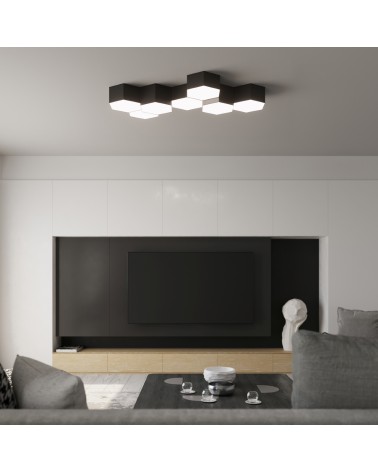 Deckenleuchte SUNDE 15 schwarz