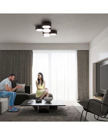 Deckenleuchte SUNDE 15 schwarz