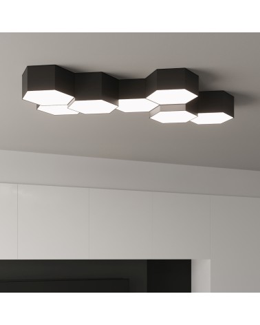 Deckenleuchte SUNDE 15 schwarz