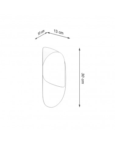 Wandleuchte TEAR weiß