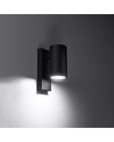 Wandleuchte UTTI schwarz
