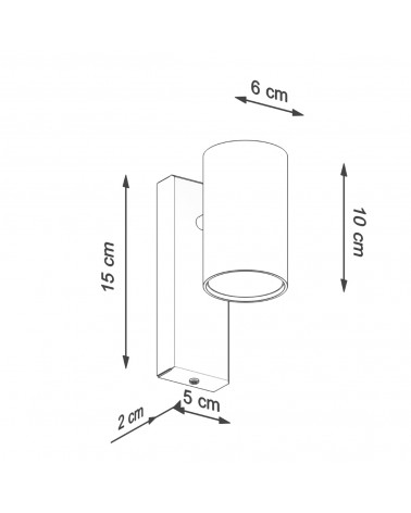 Wandleuchte UTTI schwarz