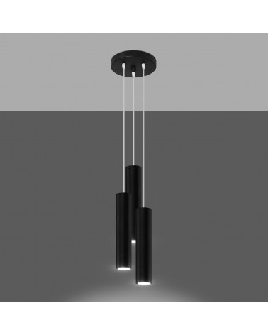 Hängeleuchte LAGOS 3P schwarz