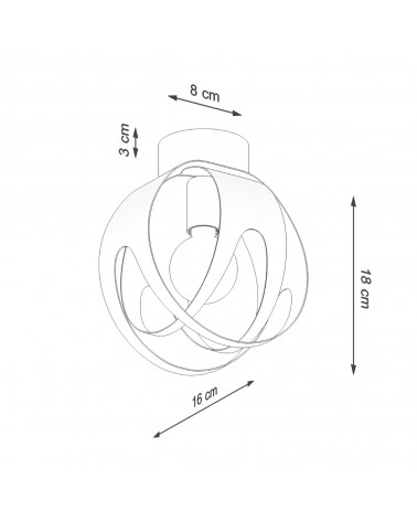Deckenleuchte TULOS weiß