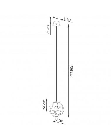 Hängeleuchte TULOS 1 weiß