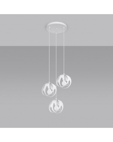 Hängeleuchte TULOS 3P weiß