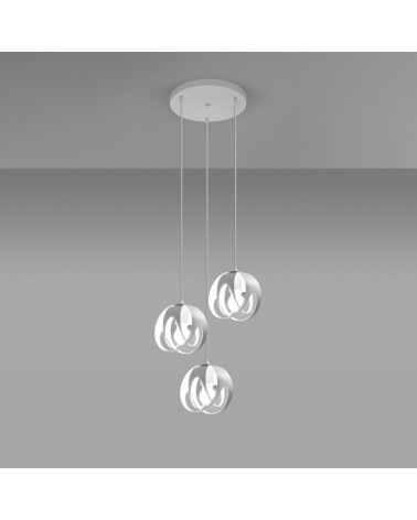 Hängeleuchte TULOS 3P weiß