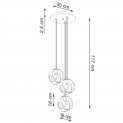 Hängeleuchte TULOS 3P weiß