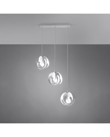 Hängeleuchte TULOS 3L weiß