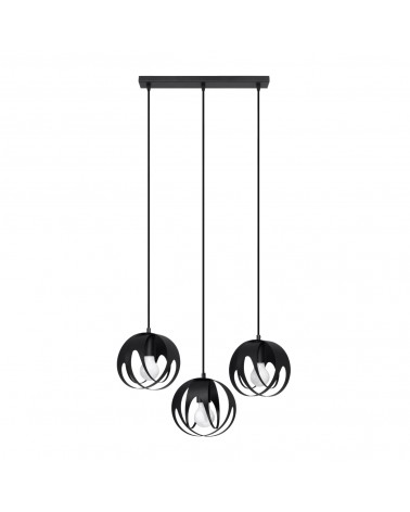 Hängeleuchte TULOS 3L schwarz