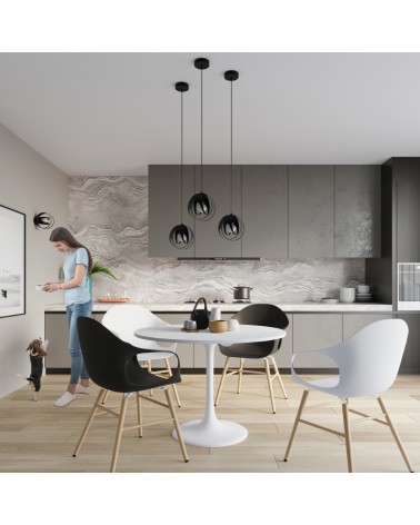 Hängeleuchte TULOS 3L schwarz