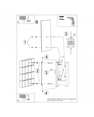 Wandleuchte LAPPO weiß