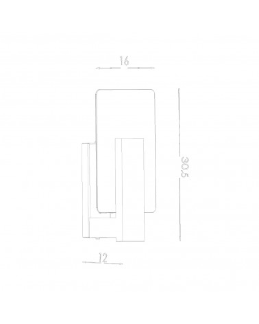Wandleuchte LAPPO Wenge
