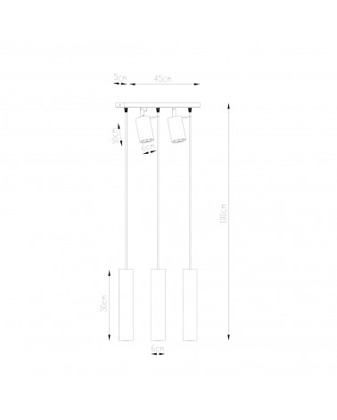 Hängeleuchte RING 3 weiß