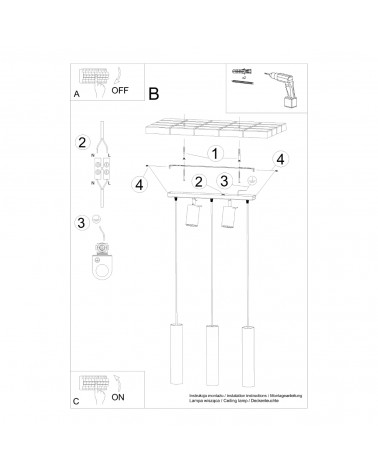 Hängeleuchte RING 3 weiß