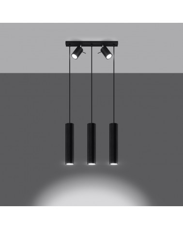 Hängeleuchte RING 3 schwarz