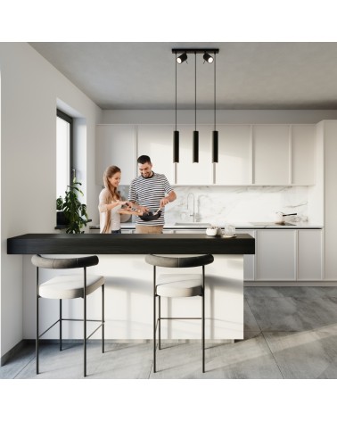 Hängeleuchte RING 3 schwarz