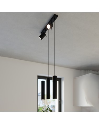 Hängeleuchte RING 3 schwarz