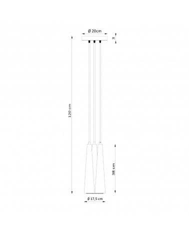 Hängeleuchte SULA 3P Naturholz